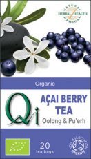 Qi Organic Açai Berry With Oolong & Pu'Erh Tea 20 Bags