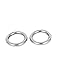 20mm x 3mm Stainless Steel Webbing Strapping Welded O Rings 5 Pcs