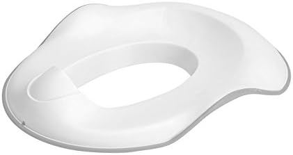 Ubbi Adjustable Toilet Trainer with Built-In Handles and Included Potty Hook for Easy Storage Grey