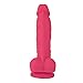 Naughty Realistic Silicone Dildo with Suction Cup, Adult Sex Toy, Beginner, Pink, 6.5