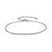 PAVOI 14K GOLD Plated Paved Simulated Diamond CZ Half Bar Adjustable Women Bracelet