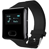 16GB Clip MP3 Player with Bluetooth 4.0,Portable Music Player with Watch Strap for Running (Pedometer, FM Radio,Voice Recorder, Time Display )- 2 Watch Bands