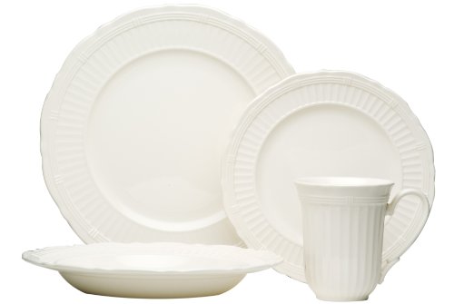 Click Here to See More Images Red Vanilla Tuscan Villa 16-Piece Dinnerware Set