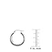Sterling Silver 3mm Round Tube Hoop Earrings