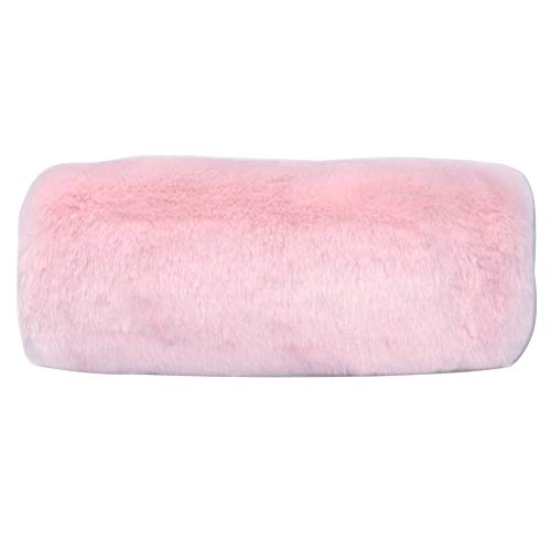 Wed2BB Faux Fur Hand Muffs Women Warm Faux Fur Muffs Pink - Thumbnail 6
