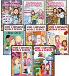 How I Survived Middle School Complete Set, Books 1-8: Can You Get an F in Lunch?, Madame President, I Heard a Rumor, The New Girl, Cheat Sheet, P.S. I Really Like You, Who's Got Spirit?, and It's All Downhill from Here (8-Book Set)