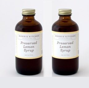 Morris Kitchen Preserved Lemon Syrup - 8floz (2 Pack): For Cocktails | a Breakfast Standard is Vegan and Gluten-Free w/ Lemon Juice &amp; Cardamom (PSRVD LEMON, 2 PACK) …