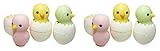 Iwako Baby Chick Erasers, 6 Piece