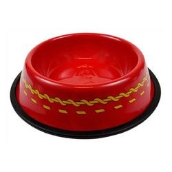 Star Trek Dog Bowl Red - Anodized Aluminum - Insert into any Food Replicator