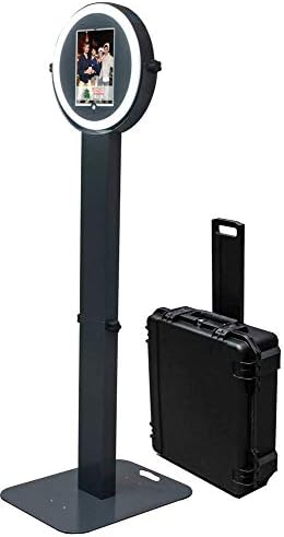 HootBooth ILLUMIN8+ 10.5" Ring Light iPad Photo Booth with Case & 3 Month Software Trial (HootBooth ILLUMIN8+ iPad Photo Booth, Case & 3 Mo. GIF Booth Software Subscription)