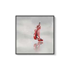 Framed Canvas Home Artwork Decoration Night Canvas Wall Art for Living Room, Bedroom - 16x16 inches