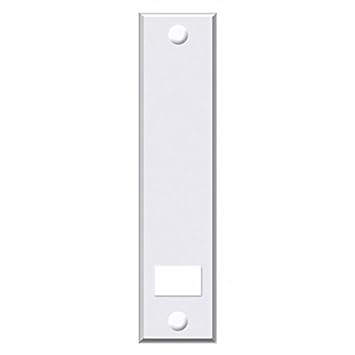 Abdeckplatte (Blende) mit Lochabstand 21,5cm eckig weiß - 2 Stück -
