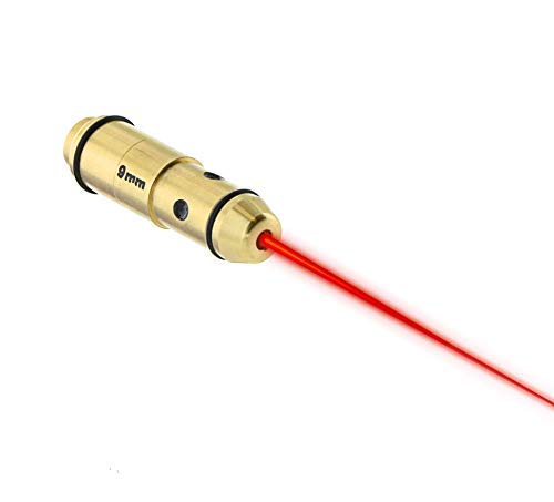 LaserLyte laser trainer 9mm cartridge built in SNAP CAP dry fire training the LASER BULLET is centered in the chamber RUBBER ORINGS great laser training your PISTOL no ammo needed