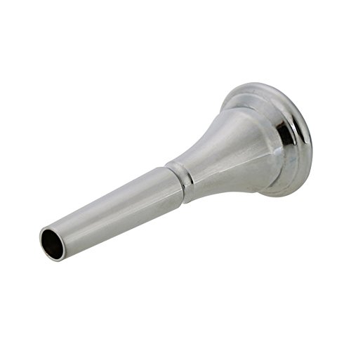 ttnight French Horn Mouthpiece, 2.5" Gold Silver Plated French Horn Mouthpiece for French Horn (Silver) (Silver)