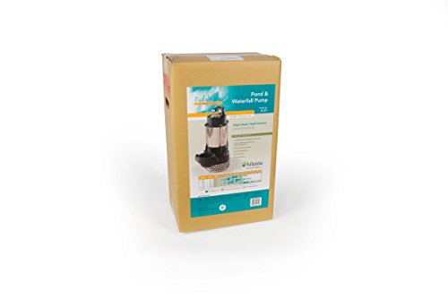 Atlantic Water Gardens Submersible Pond & Waterfall Pump, Cast Iron & Stainless Steel Body, 9300 GPH
