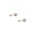 Rose Gold Earrings Flashed Sterling Silver 2mm Round Stud Cartilage Tiny Cubic Zirconia Cartilage Piercing Jewelry Earrings for Men Women