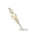 RetroGem White Swarovski Elements Crystal Pearl Hat Pin (Pearl: White + Crystal AB)