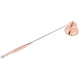 Candle Snuffer/Wick Snuffer -1Pcs Fashion Stainless Steel Bell Shaped Candle Snuffer Wick Trimmer Cover Hand Tool(Rose Gold)