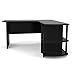 Ryan Rove Kristen Corner L-Shaped Computer Desk in Black