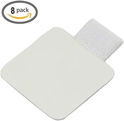 8 PCS Self-adhesive Leather Pen & Pencil Holder with Elastic Loop for Notebooks, Journals, Planners and Calendars ( White ) By CandyHan