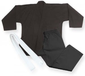 Bold Middleweight 7.5 oz Traditional Karate Uniform - Black