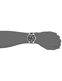 Invicta 'Pro Diver' acero inoxidable y poliuretano de cuarzo reloj Casual, Color: Negro (Modelo: 24668)