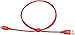 Amazon Basics Double Braided Nylon USB-C to USB-A 2.0 Fast Charging Cable, 3A - 3-Foot, Red
