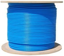 QualConnectTM Plenum Bulk Cat6a Blue Ethernet Cable, Solid, CMP, UTP (Unshielded Twisted Pair), 500Mhz, 23 AWG, Spool, 1000 ft