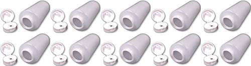 Earth's Essentials Ten Pack of Refillable 12 Oz. Squeeze Bottles with Large Opening Flip Caps-Great for Condiments, Sauces Or Crafts
