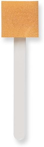 Qosina 17003 Yellow Polyurethane Sponge on a Stick with Polystyrene Handle, 7-1/2" Length (Pack of 25)