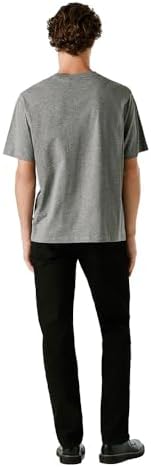 Camiseta de Contraste Connor para Hombre, Gris (Gris Jaspeado), XS