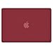 MacBook-Air-13, RiverPanda Lightweight Ultra Slim Rubber Coated Hard Plastic Case Cover With Matching Color Keyboard Skin for MacBook Air 13-Inch (A1369/A1466) - Wine Red