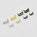 200 Pcs Zipper stopers Top Stops #3#5 for Spiral Slider Bottom Rescue Repair Set Aluminum Nickle Gold Bronze Nickle-Black Color Choice