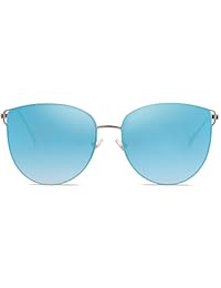SOJOS SJ1085 - Gafas de sol para mujer con lentes planas