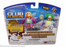 Club Penguin Close Out Pricing 2" Rainbow Fairy Princess + 2" Rad The Mad Scientist Vinyl Mini Figur