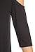 Alexander + David Womens Cold Shoulder Tunic Swing Dress Casual w/Half Sleeve (Black, Medium)