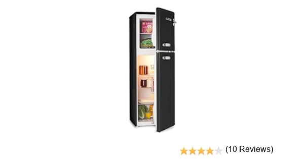 Klarstein Audrey Black Edition - Frigorífico combi, Nevera 97L ...