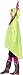 Smiffys Flower Party Poncho, Green with Drawstring Bag, Party Poncho Fancy Dress, Adult Dress Up Costumes