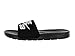 Nike SB Benassi Solarsoft Mens Slide Sandals Black/White-Men 11.0, Women 12.5