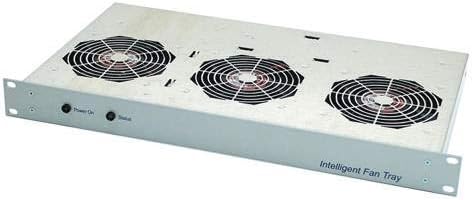 RS Pro 1U Fan Slot Rack Mount 3 Fans 170 m3/h Black 19 Inch