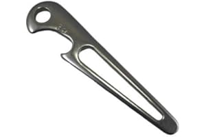 US STAINLESS Stainless Steel 316 Shackle Key with Bottle Opener Sailor Tool Screw Driver