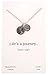 Shag Wear Journey and Teacher Inspirations Quote Pendant Necklace (Travel Globe)