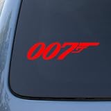 007 - JAMES BOND - Vinyl Car Decal Sticker #1763 | Vinyl Color: Red