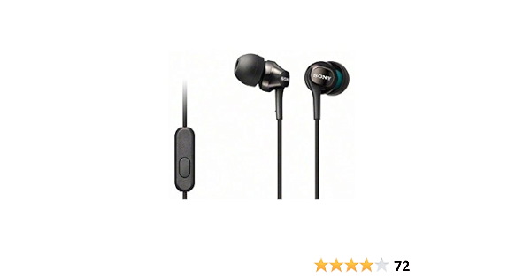 Sony MDR-EX100AP BLACK In-Ear Headsets for Smart Phones MDREX100 :  Electronics