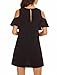 PrinStory Women's Summer Cold Shoulder Ruffle Sleeves Shift Dress