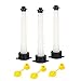 3 Sets Gas Can Replacement Spout & Parts Kit with Gasket,Stopper Cap,Screw Cap Collar and Vent Cap,for Rubbermaid Essence Gott & Some RotopaX Kolpin Blitz