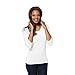 modbod Womens Casual 3/4 Sleeve Fitted Top - Extra Length (Large, White)
