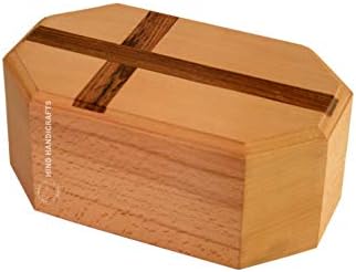 HIND HANDICRAFTS Urns for Human Ashes Adult, Rosewood Cremation Urns for Ashes, Funeral Urns, Burial Urns for Columbarium, Wooden Box Urns for Human Ashes - Large URNS Ashes (Walnut Cross - 250 Cu/In)