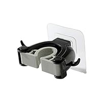 Ktyssp Wall Mounted Mop Organizer Holder Brush Broom Hanger Storage Rack Kitchen Hook (Black)