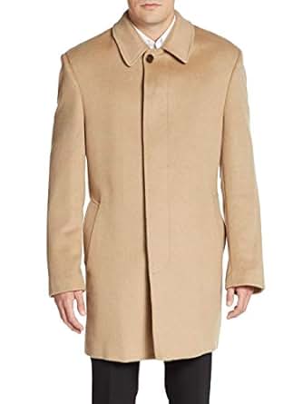 RALPH LAUREN Men's JEAKO2WT0016 Jake Wool-Blend Overcoat - Camel - 42L at Amazon Menâs Clothing 
